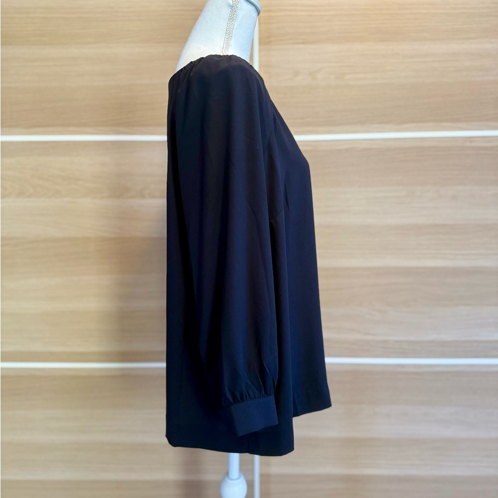 Lark & Ro Classic Black Blouse - Picture 6 of 10